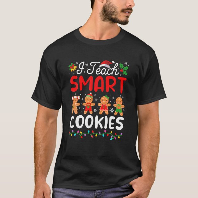 Camiseta Enseño Navidades de profesores de cookies intelige (Anverso)