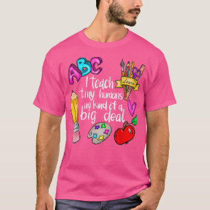 Camiseta Enseño Pequeña Apreciación De Los Profesores Human