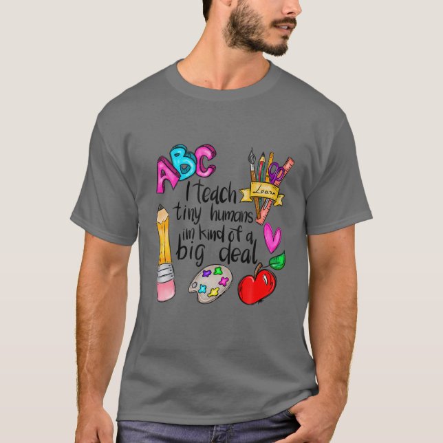 Camiseta Enseño Pequeña Apreciación De Los Profesores Human (Anverso)