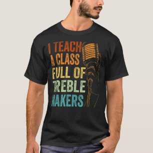 Camiseta Enseño una clase llena de creadores de problemas -