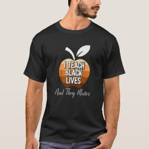 Camiseta Enseño Vidas Negras Y Cuentan Con Pistola Negra BL