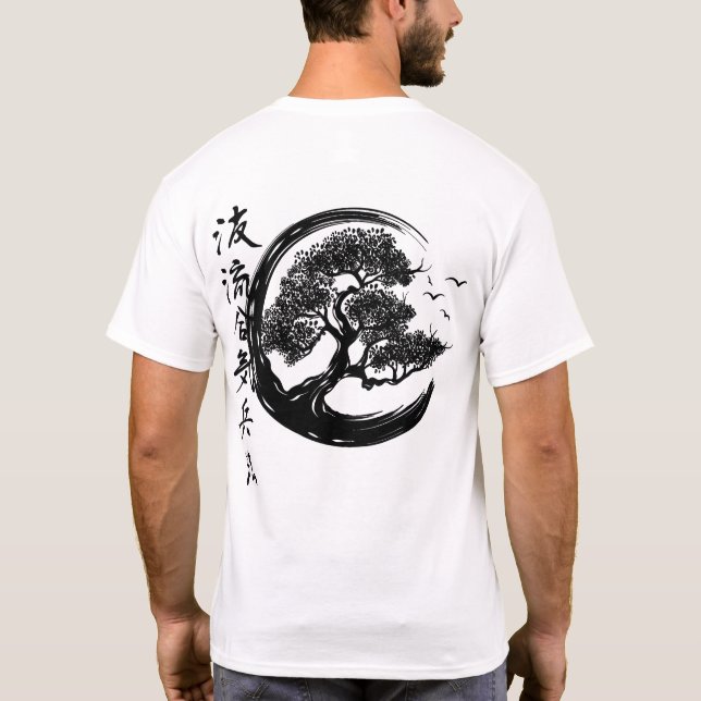 Camiseta enso bonsai kanji (Reverso)