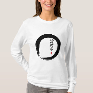 Camiseta Enso con el japonés para el "artista "
