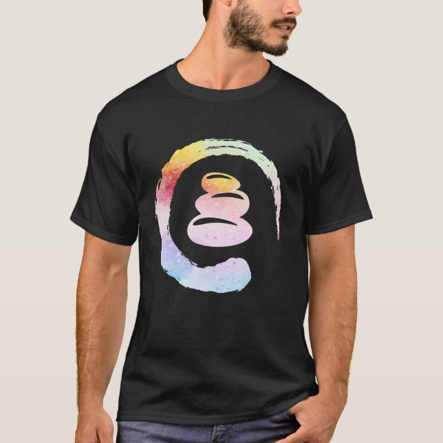 Camiseta Enso Water Circle Zen Stones Budista Zen Circle (Anverso)