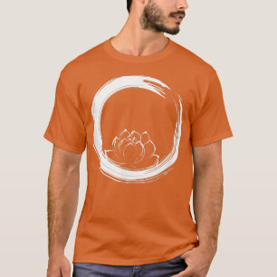 Camiseta Enso Zen Circle y Lotus Flower 