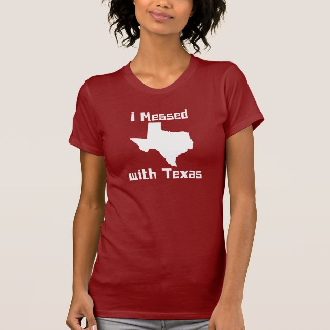 Camiseta Ensucié con Tejas (blanco) (Anverso)