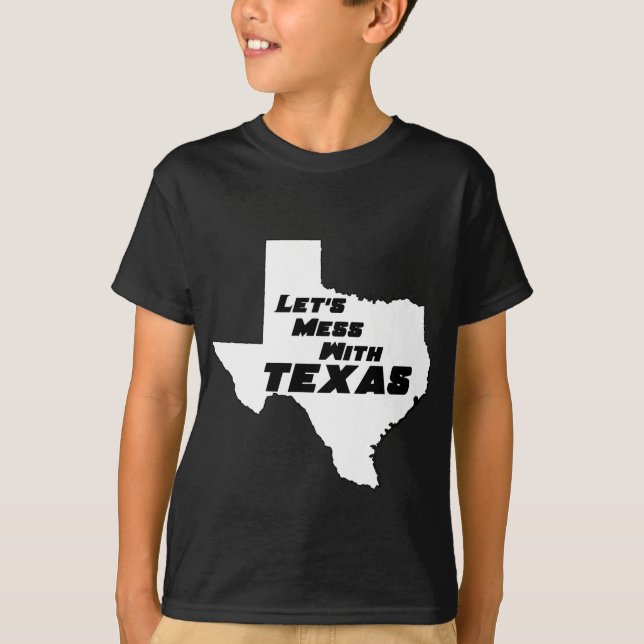 Camiseta Ensuciemos con el blanco de Tejas (Anverso)