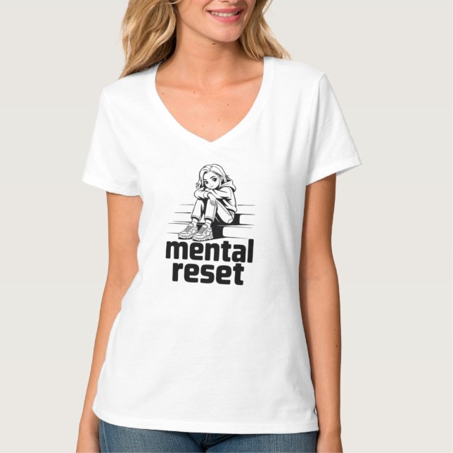 Camiseta ental Reset – Silent Reflection Edition (Anverso)