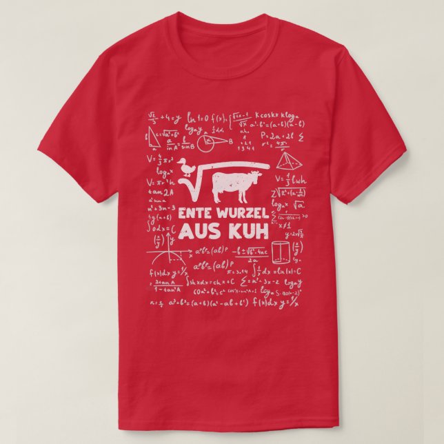 Camiseta Ente Wurzel Aus Kuh Math (Diseño del anverso)