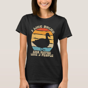 Camiseta Enten Sprüche Me Gustan Los Patos Y Quizá Como 3 P