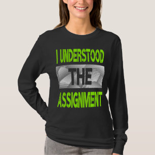 Camiseta Entendí El Gráfico De Color Verde De Asignación