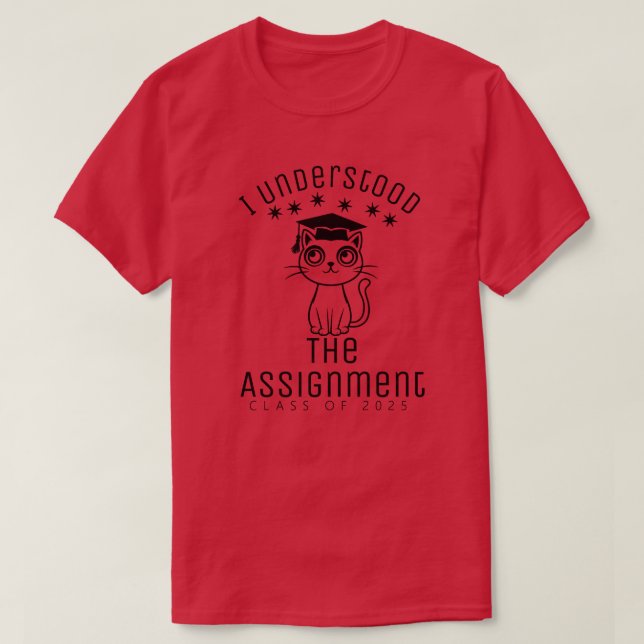 Camiseta Entendí La Asignación (Diseño del anverso)