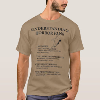 Camiseta Entendiendo a los fanáticos del terror para amante