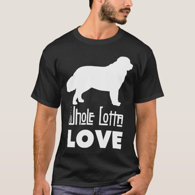 Camiseta entera de Newfie del amor de Lotta - para (Anverso)