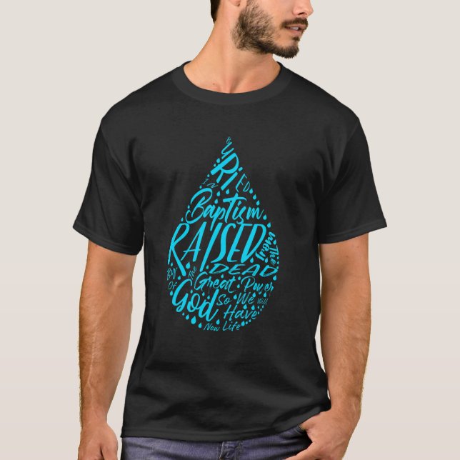 Camiseta Enterrado En El Bautismo El Bautismo Cristiano Bau (Anverso)