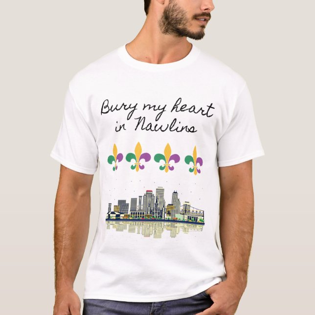 Camiseta Enterrar mi corazón en Nawlins (Anverso)