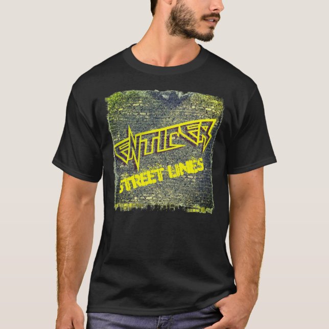 CAMISETA ENTICER STREET LINES SHIRT-BLACK (Anverso)