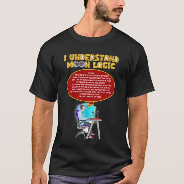Camiseta Entiendo la lógica lunar (digital) (Anverso)