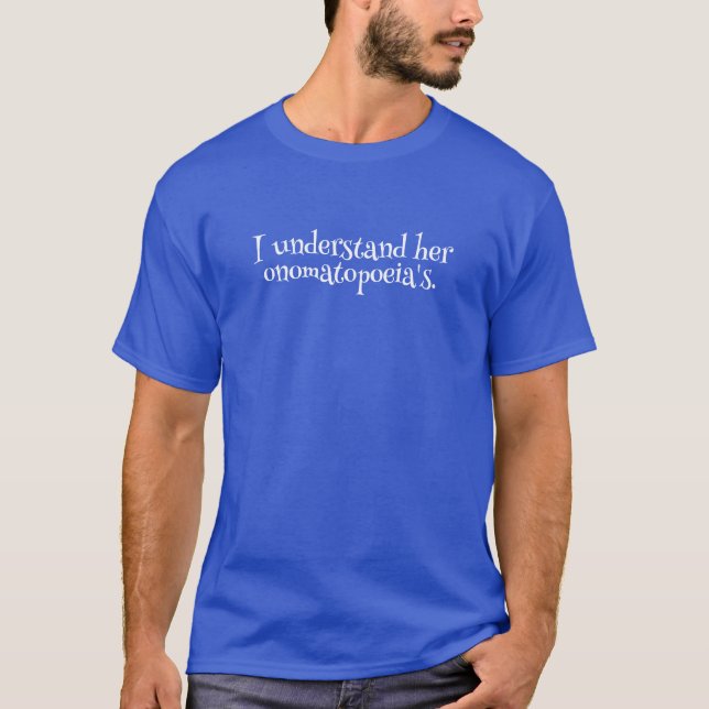 Camiseta entiendo su onomatopeya. (Anverso)