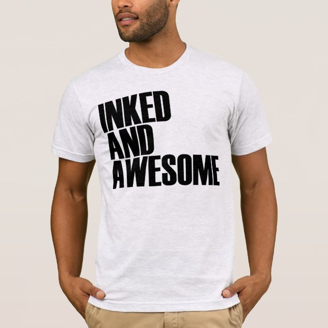Camiseta entintada e impresionante (Anverso)