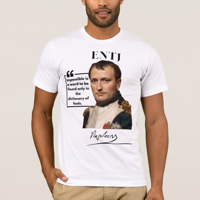 Camiseta ENTJ T-Shirt Napoleon Bonaparte (Anverso)