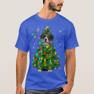 Camiseta Entlebucher Mountain Christmas Tree Xmas Lights Do