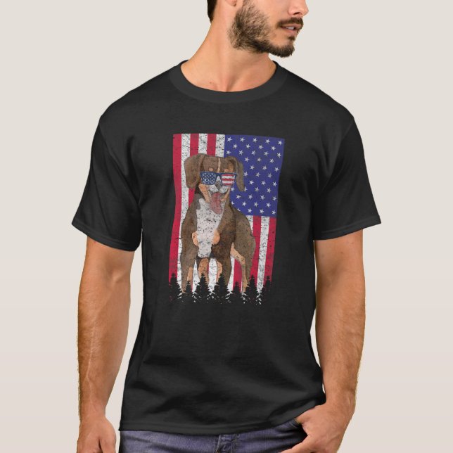 Camiseta Entlebucher Mountain Dog Patriotic USA Pride Ameri (Anverso)
