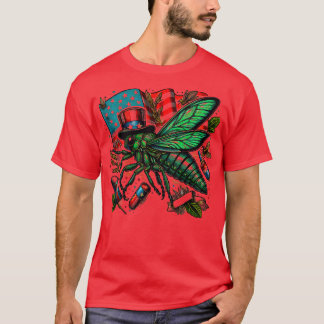 Camiseta Entomología Cicada 4 de julio Festival Cicada 2024