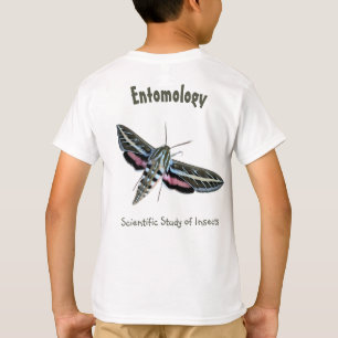 Camiseta Entomología de la parte posterior de la pluma col