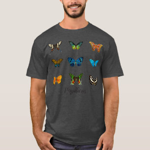 Camiseta entomología de mariposas vintage