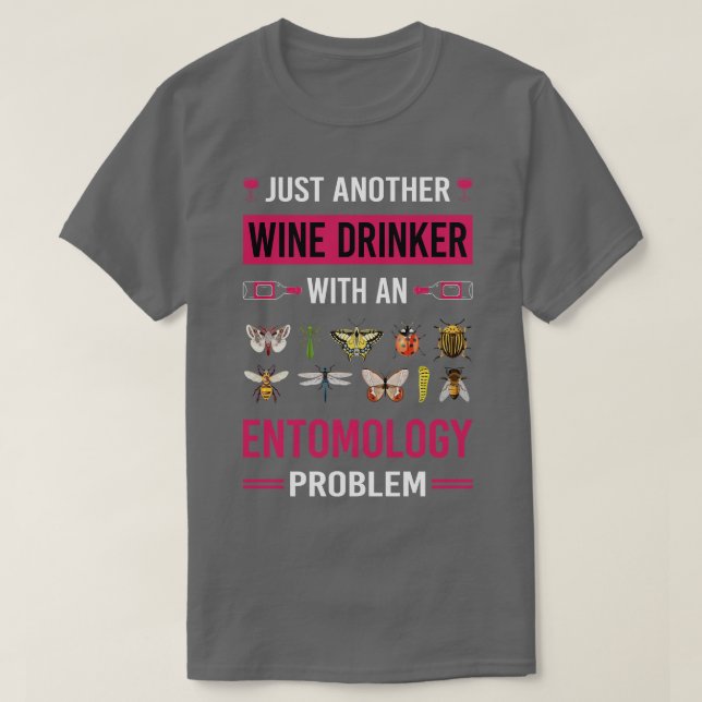 Camiseta Entomología del alcoholismo del alcohólico Insecto (Diseño del anverso)