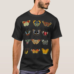 Camiseta Entomología del arte de la mariposa Lepidopterist 