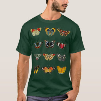 Camiseta Entomología del arte de la mariposa Lepidopterist
