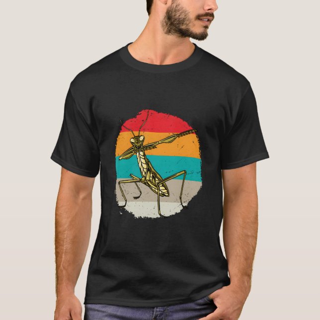 Camiseta Entomología Entomólogos Insectos Doble Mantis Reli (Anverso)