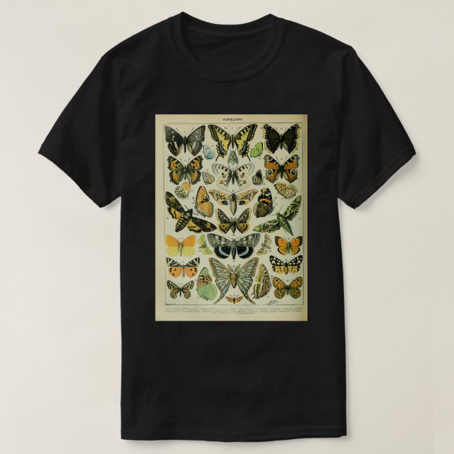 Camiseta Entomología Ilustracion de cosecha por Adolphe Mil (Diseño del anverso)