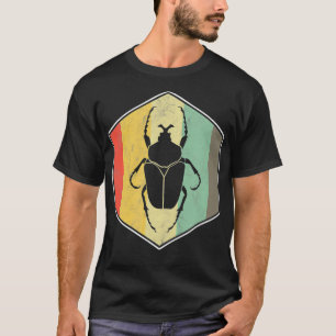 Camiseta Entomólogo de insectos de escarabajo retro