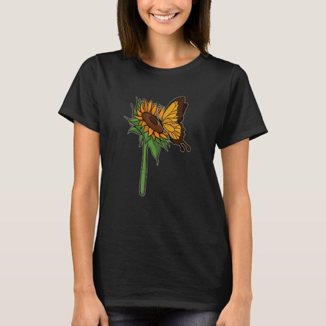 Camiseta Entomólogos de mariposa cúpula Insectos Girasol B (Anverso)