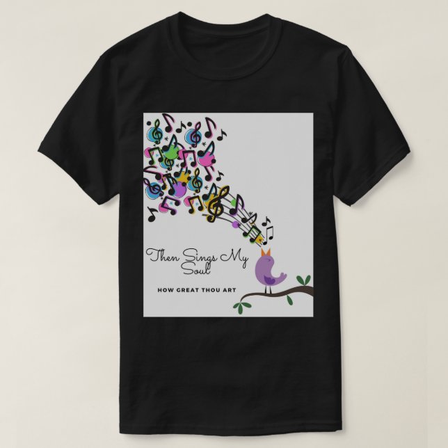 CAMISETA ENTONCES CANTA MI ALMA Y MI BARRIO; QUÉ GRANDE ES  (Diseño del anverso)