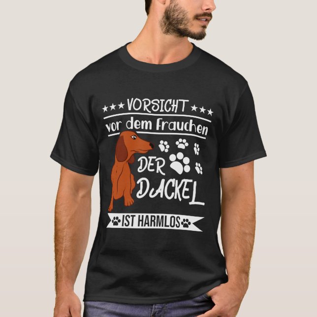 Camiseta Entonces Esta Vieja Madre De Dachshund Es Ideal Pa (Anverso)