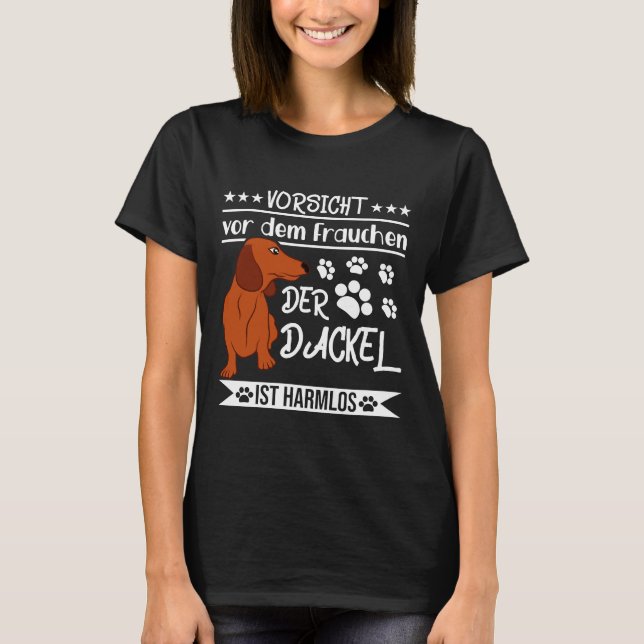 Camiseta Entonces Esta Vieja Madre De Dachshund Es Ideal Pa (Anverso)