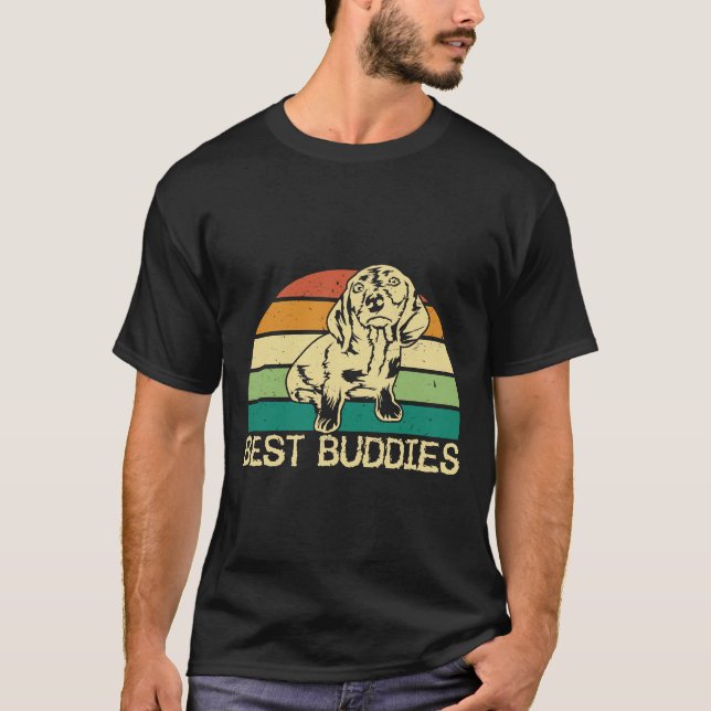 Camiseta Entonces Este Perro Buddies Dachshund Es Ideal Par (Anverso)