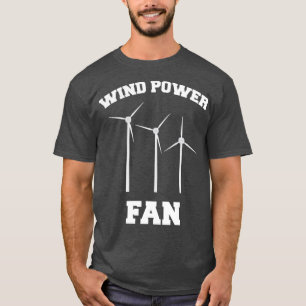 Camiseta Entorno gráfico de la granja eólica de ventilado