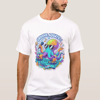 Camiseta ¡Entra con tu trabajo con nuestro Funky Octopus DJ