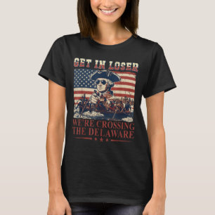 Camiseta Entra Cruzando El Delaware 4 De Julio Antiguo 6