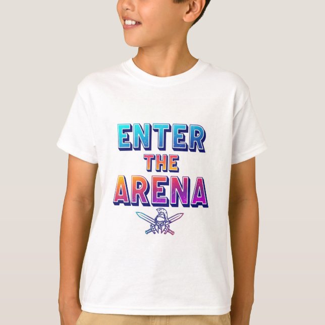 Camiseta Entra en la Arena. (Anverso)