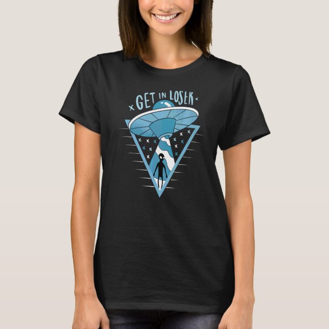 Camiseta Entra En Pérdida Alien Ufo (Anverso)