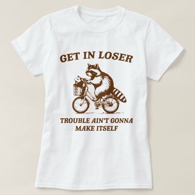 Camiseta entra, perdedor (Diseño del anverso)