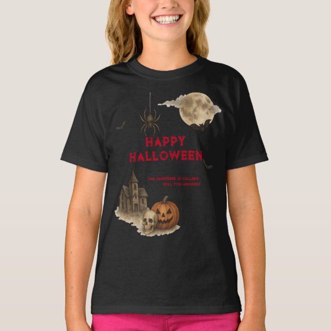 Camiseta Entra Si Te Atreves - La Halloween De La Casa De L (Anverso)