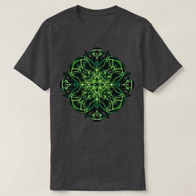 Camiseta Entrada de la Geometría Sagrada de la Cruz Celta V (Diseño del anverso)
