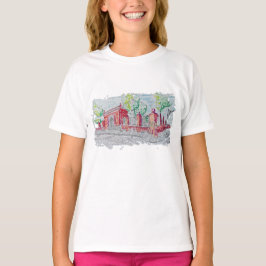 Camiseta Entrada histórica de ladrillo rojo